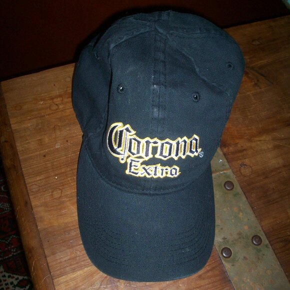Corona Extra Hat Black Strapback Baseball Cap Bio-domes Headgear Modelo unused - Picture 1 of 7